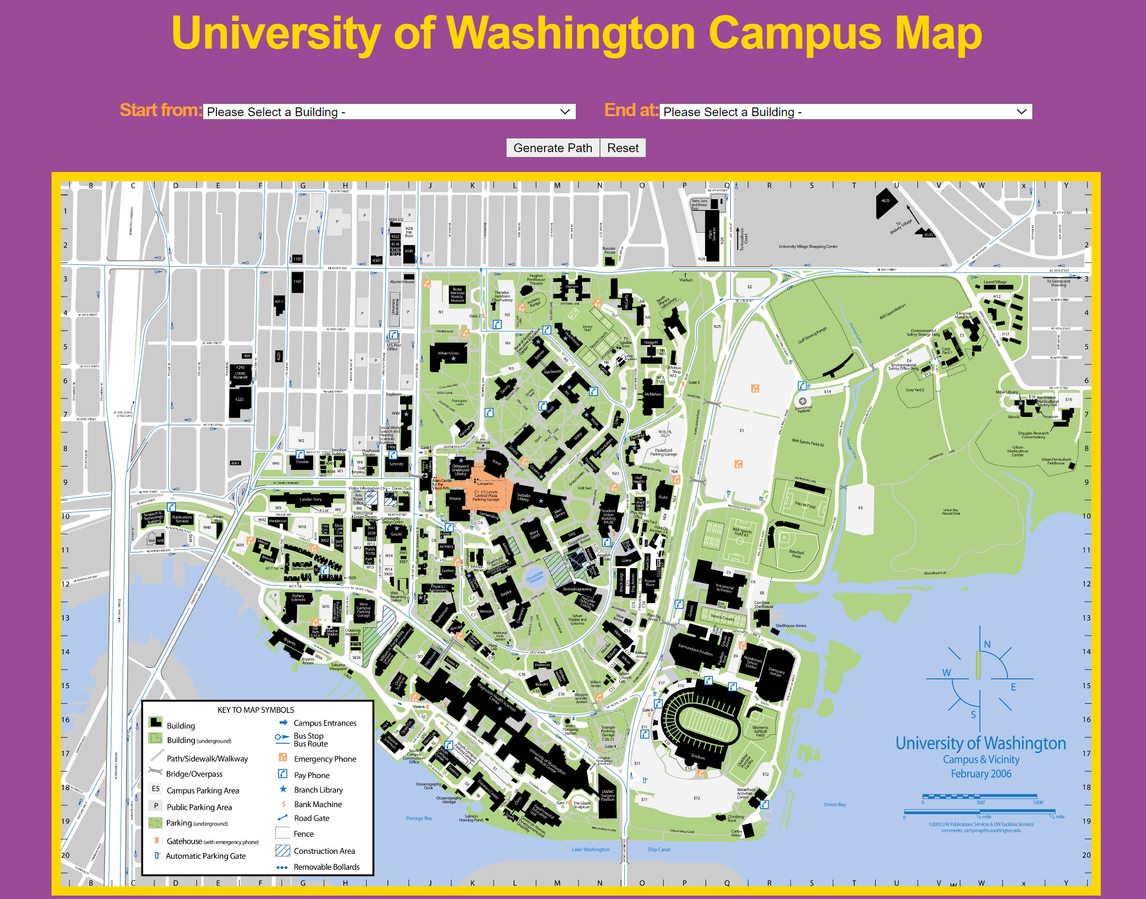 UW Campus Map